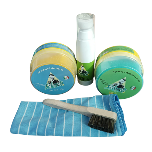 Set 2 Barattoli + Bianco Coprente + Panno e Spazzola