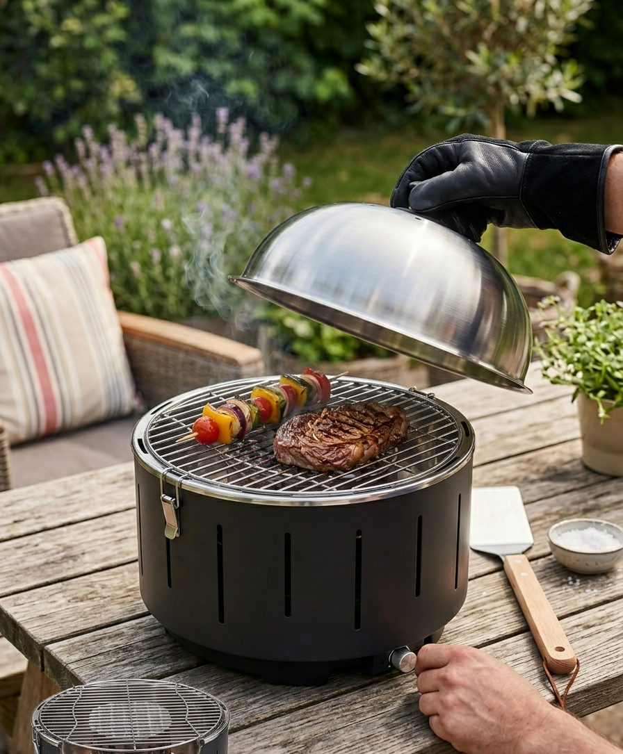 Barbecue con attacco usb e batterie