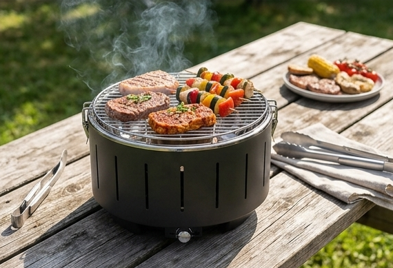 Barbecue con attacco usb e batterie