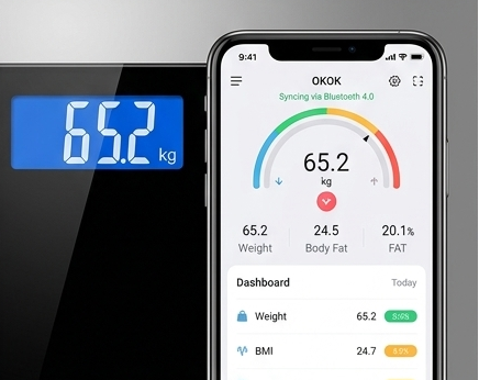 Bilancia Pesapersone Intelligente con APP – Analisi Corporea Completa