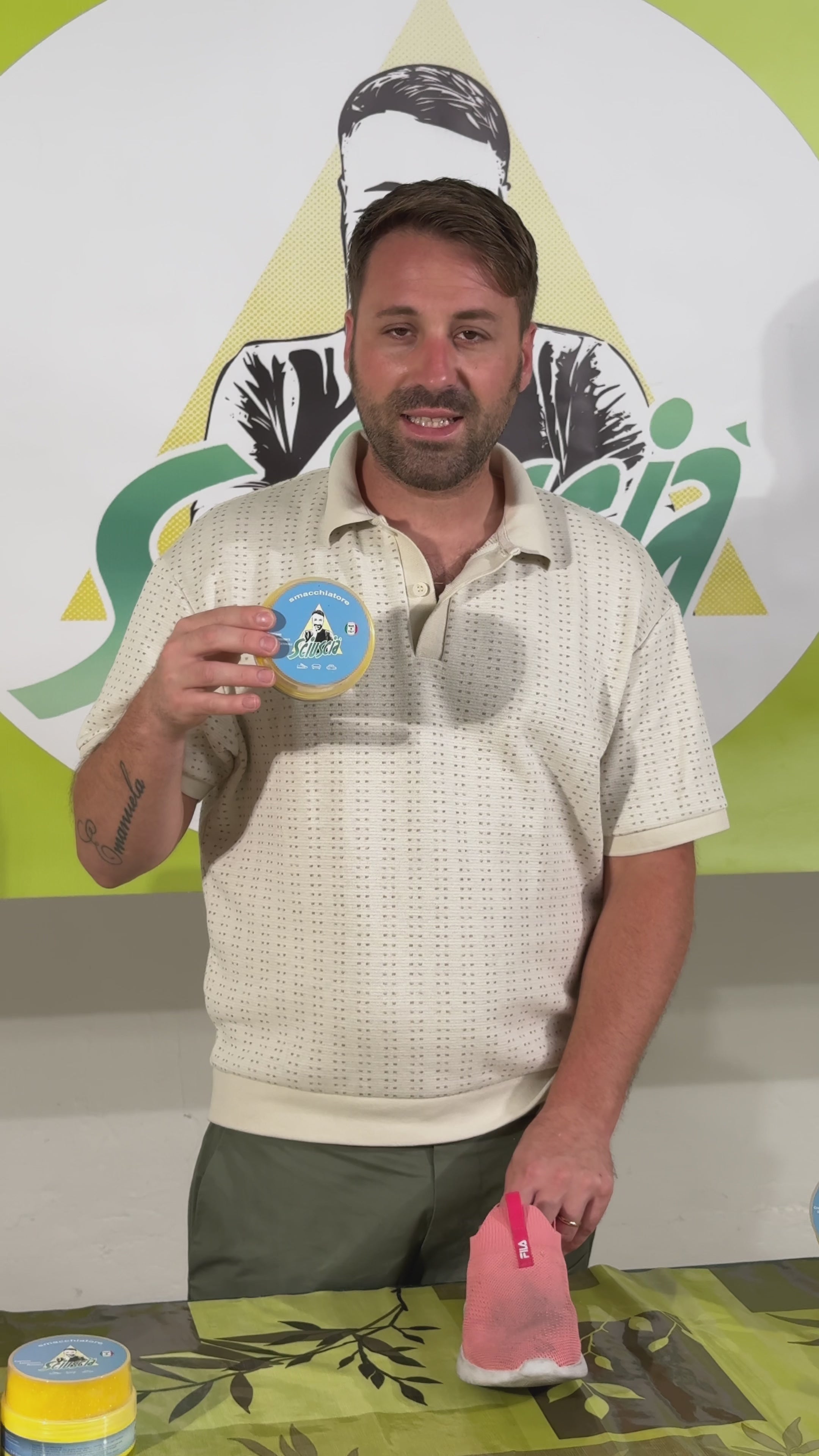 Sciuscia' - Tris barattoli + bianco per gomma ingiallita