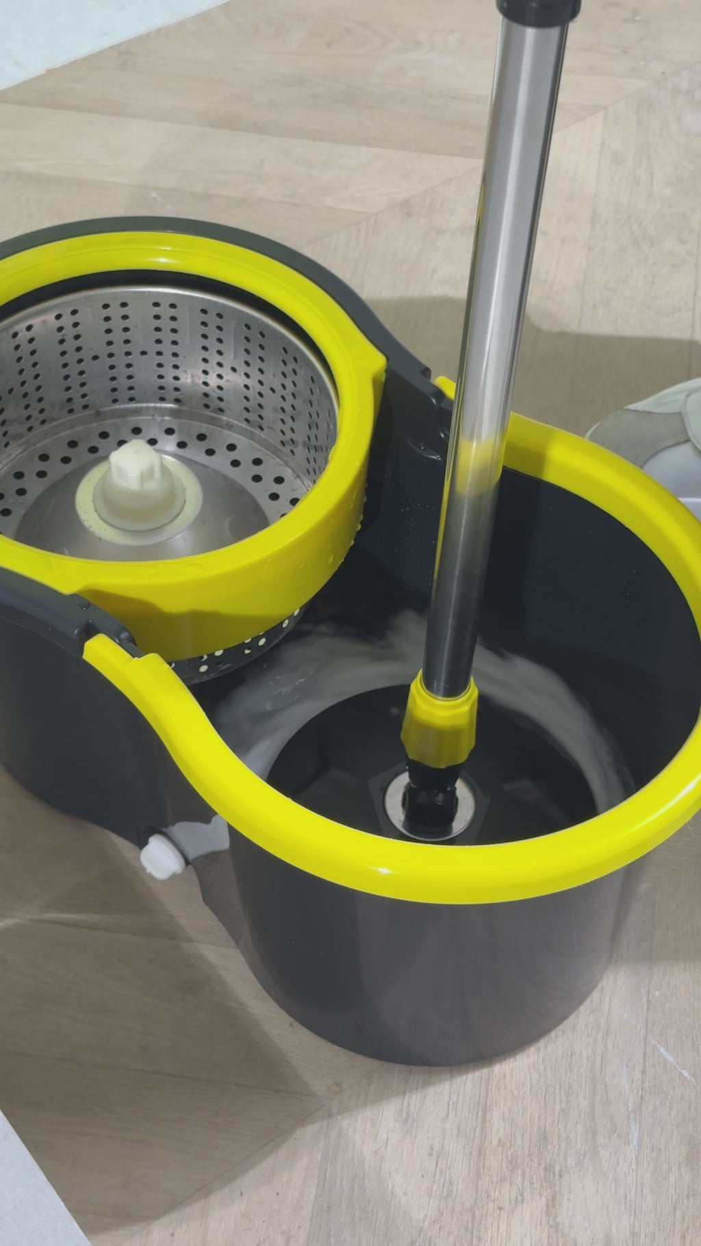 Mocio rotante cestello in acciaio